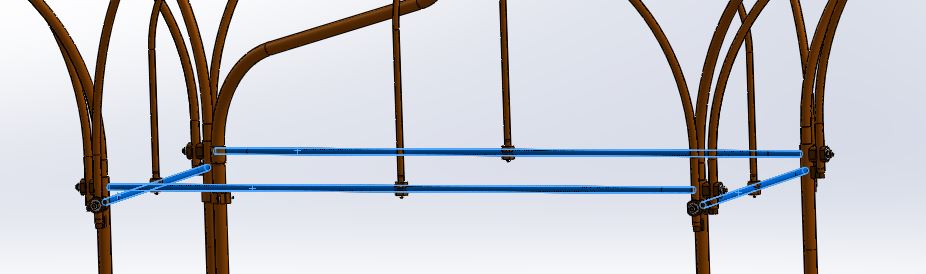 Abri transparent vue dessous collecteur d'eau zoom moyen